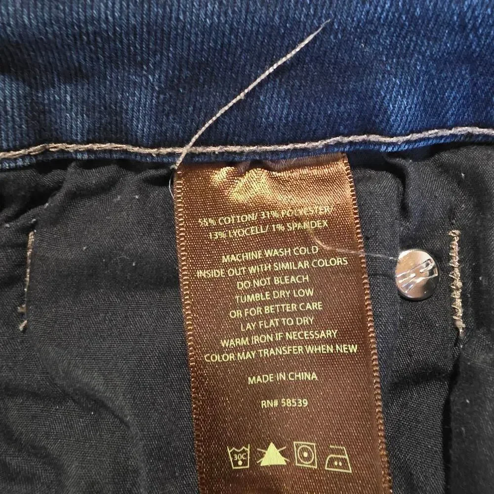 KUT From The Kloth Size 12 Dark Wash Stretch Straight Jeans